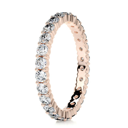 0.9ct Round EF- VVS Diamond Stackable Wedding Band