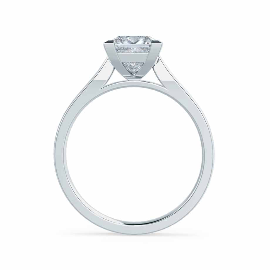1.5 CT Princess Solitaire Lab Grown Diamond Engagement Ring