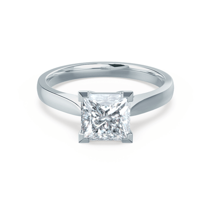 1.5 CT Princess Solitaire Lab Grown Diamond Engagement Ring
