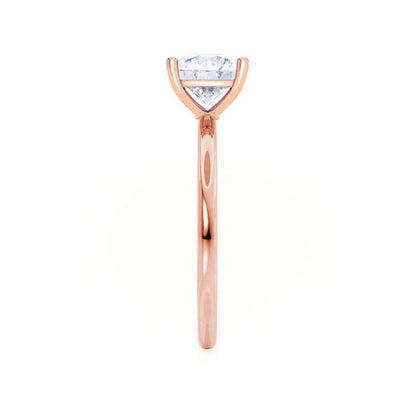 1 CT Asscher Solitaire Lab Grown Diamond Engagement Ring